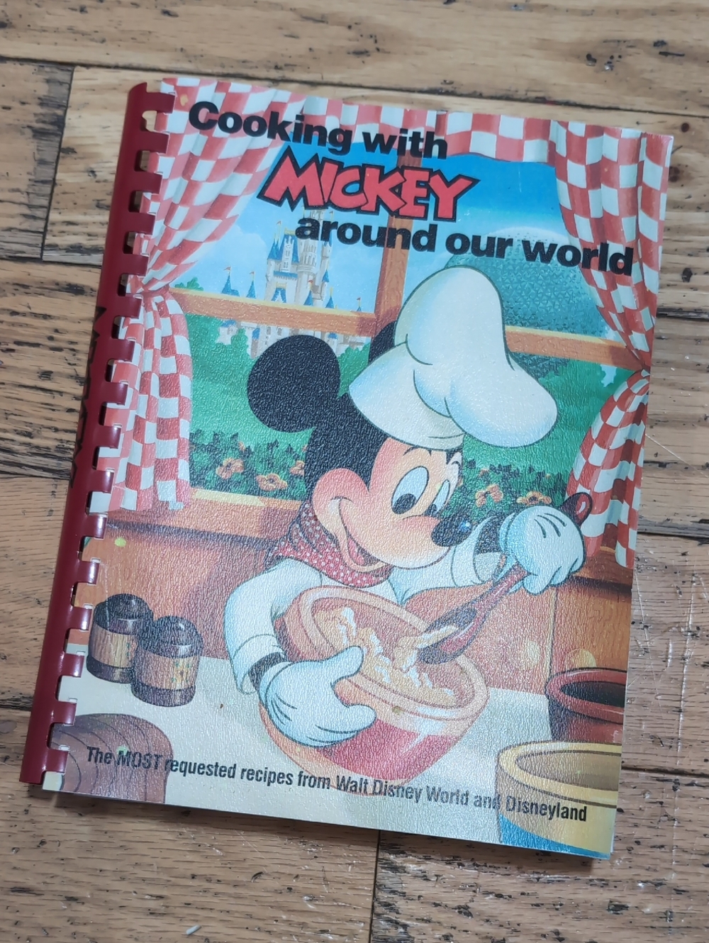 Disney Cooking With Mickey Around Our World Cookbook Volume - Softcover *BIN
